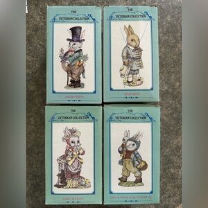 Victorian Collection Bunny Figurines Set